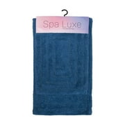 Arkwright Spa Luxe 2-Piece Bath Rug Set, 17x23 and 20x30, Cotton with Latex Backing, Solid Color Pattern, Classic Blue
